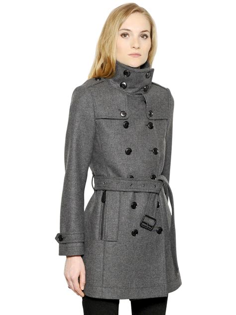 burberry brit wool coat gray|Burberry trench coat women.